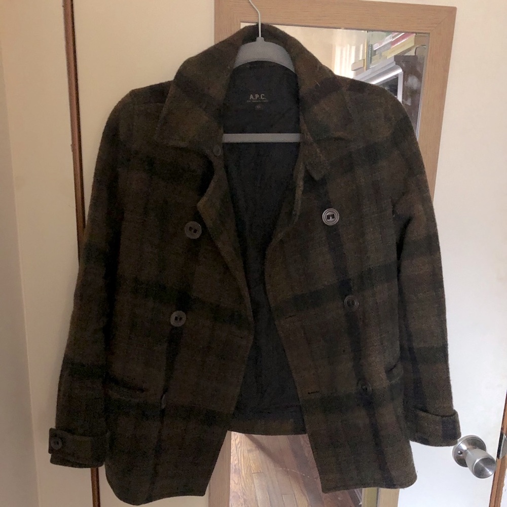 APC plaid jacket/blazer XS